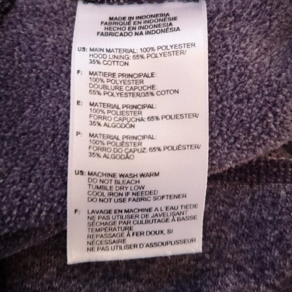 Adidas Climawarm Ladies Fleece Lined Size Medium Purple Hoodie - Picture 7 of 14